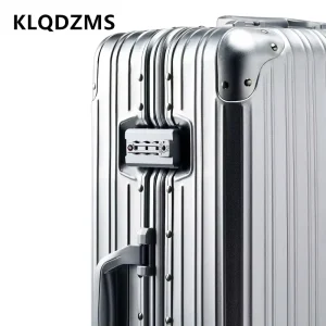 KLQDZMS 20 « 24 » 26 « 29 pouces bagages d&rsquo;affaires tout en aluminium magnésium alliage boîte d’embarquement grande capacité boîtier de chariot valise pour hommes