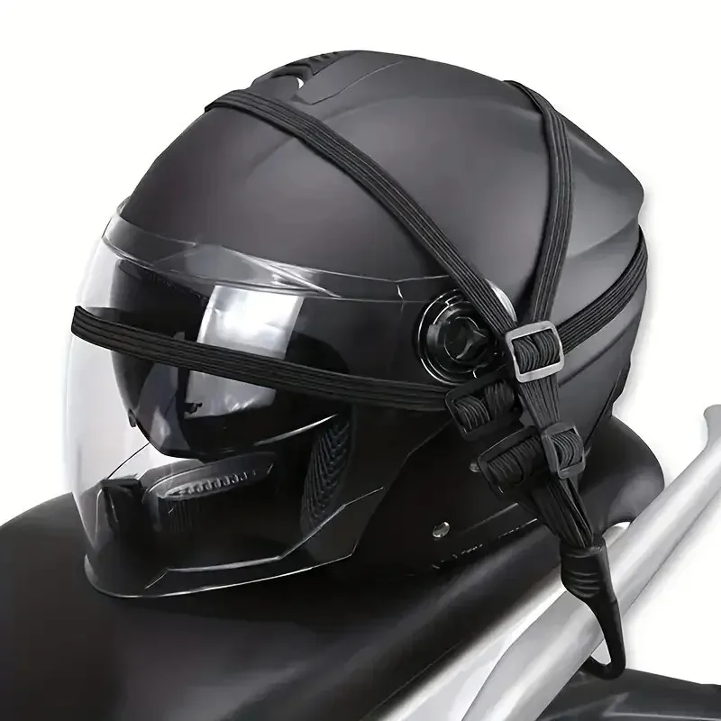 valise élastique pour moto avec crochet de sécurité, casque polyvalent, maille, transport d'équipement, durable et élégant, 03/voyage, 1 pièce
