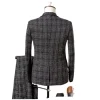 costume slim formel pour hommes d'affaires de mariage 3 pièces costume de banquet design haut de gamme à la mode (blazer + gilet + pantalon) taille s 4xl