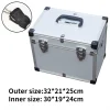 grande boîte à outils portable en aluminium pour équipement de sécurité, mallette de rangement pour matériel, valise avec bandoulière