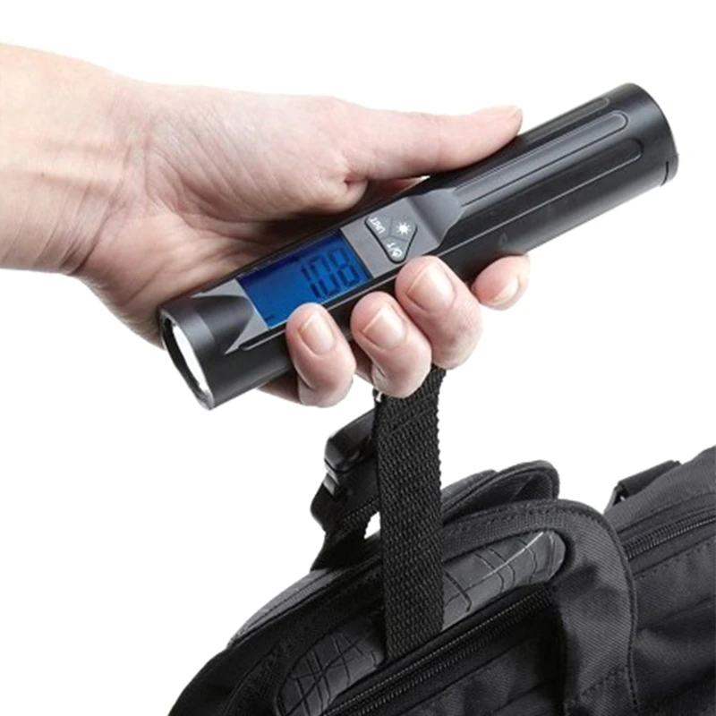 à bagages numérique portable améliorée, poids valise pour avec lampe poche 40kg/10g 8 lumières led f0t6