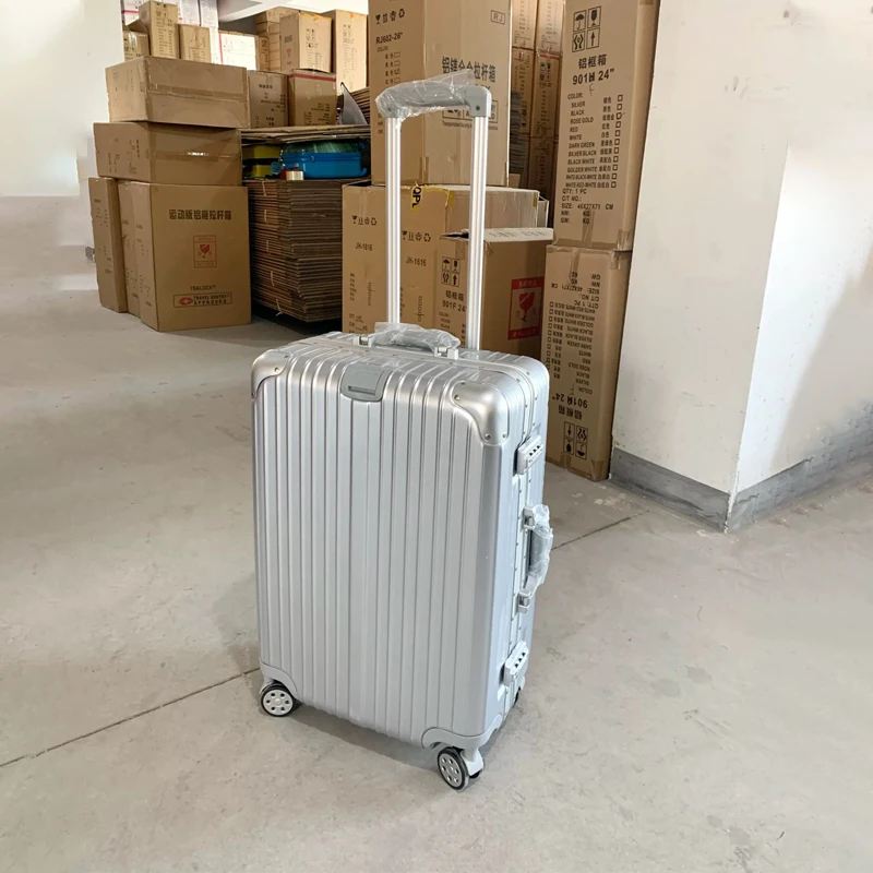 20/24/29 pouces nouvelle valise cadre en aluminium bagage roulant valise cabine à main matériel pc valise de voyage douane serrure tsa