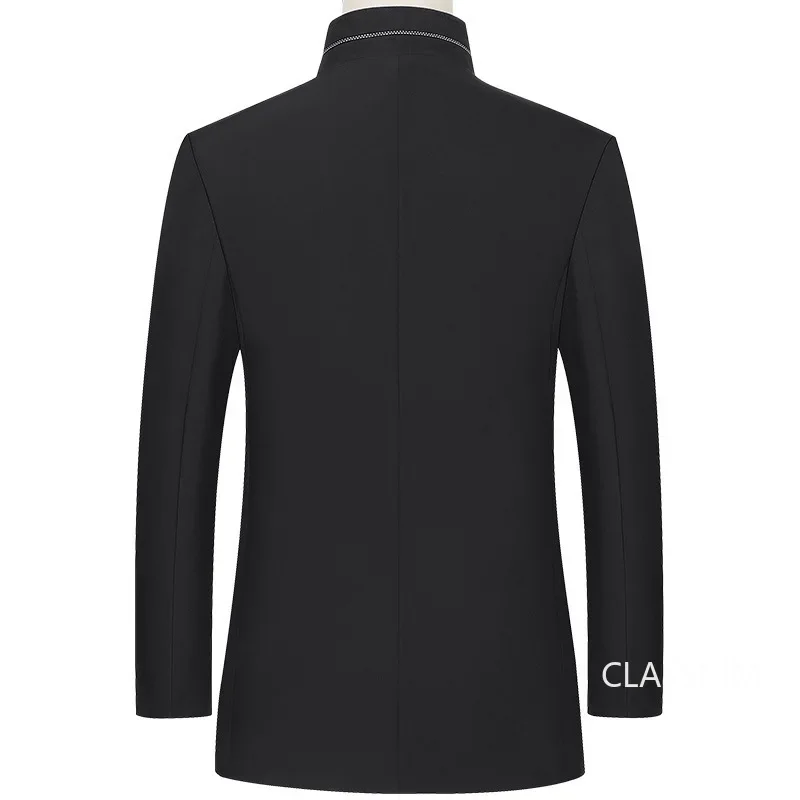hommes blazers costumes vestes col montant affaires costumes décontractés manteaux mâle slim fit blazers vestes blazers manteaux taille 4xl