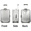 nouveau housse de protection transparente pour bagages de 20 à 30 pouces, housse de valise épaisse et imperméable, housse roulante en pvc pour valise de voyage