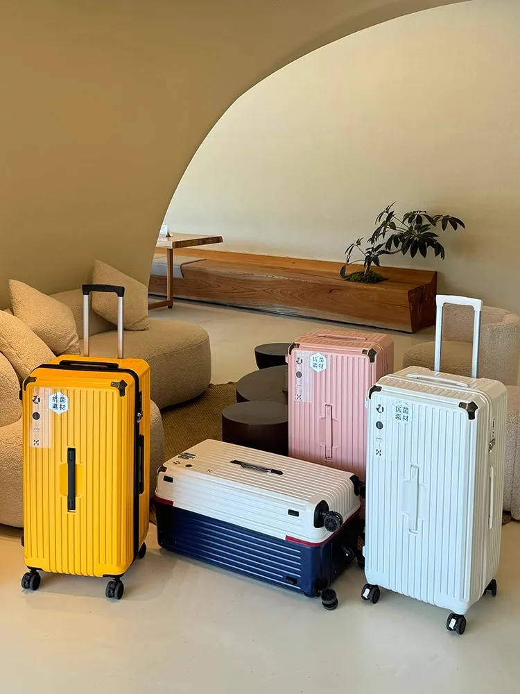 valise grande taille 20/28/36/50 pouces, bagages de grande capacité avec cinq roues abs + pc, valises d'embarquement, valise de voyage à fermeture éclair