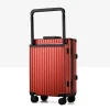 valise de voyage à poignée large, cadre en aluminium, boîte d'embarquement à bagages, valise à roulettes, affaires, grande capacité, 20 po, 24 po, 26 po