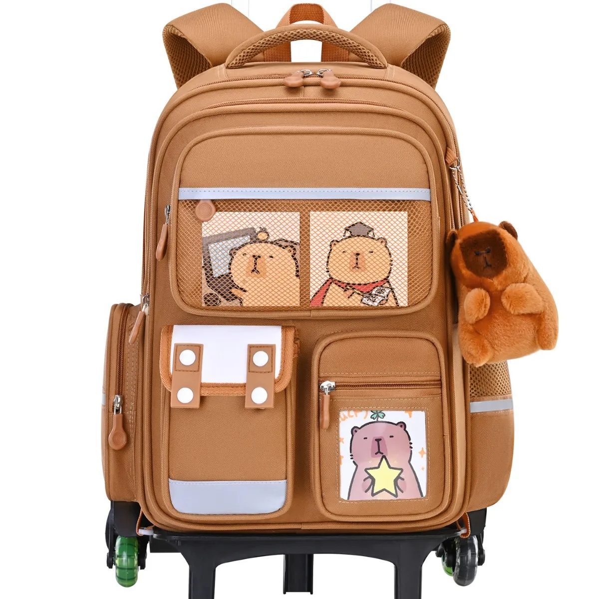 Sac à dos d’école de dessin animé pour enfants, sacs à roulettes pour étudiants, sac à roulettes pour filles et garçons, cartable mignon à roulettes Sac à dos d’école de dessin animé pour enfants, sacs à roulettes pour étudiants, sac à roulettes pour filles et garçons, cartable mignon à roulettes