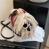 Élégant gland femmes sac à bandoulière nouveau mignon 3D chien PU sac à bandoulière pour dames à la mode couleur correspondant conception Unique sac à main