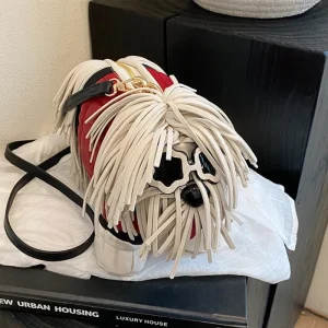 Élégant gland femmes sac à bandoulière nouveau mignon 3D chien PU sac à bandoulière pour dames à la mode couleur correspondant conception Unique sac à main