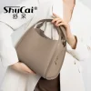 sac à main en cuir véritable pour femmes, sac seau à bandoulière en cuir de vache, sac de styliste pour femmes