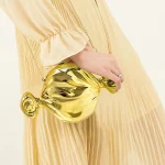 Sac à main tendance en forme de bonbon pour femme, pochette de soirée, sac à main doré pour femme, sacs à main Patients, QueParty JOCrossbody, nouveau, 2024