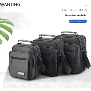 Sac à bandoulière hommes sacs à main messager petite mallette d&rsquo;affaires grande capacité multifonction mode décontracté étanche