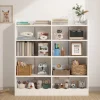 bibliothèque blanche à 5 niveaux pour enfants en bas âge, armoire de rangement moderne pour jouets d'enfants, meubles de garderie, bibliothèque de lecture, en stock aux états unis