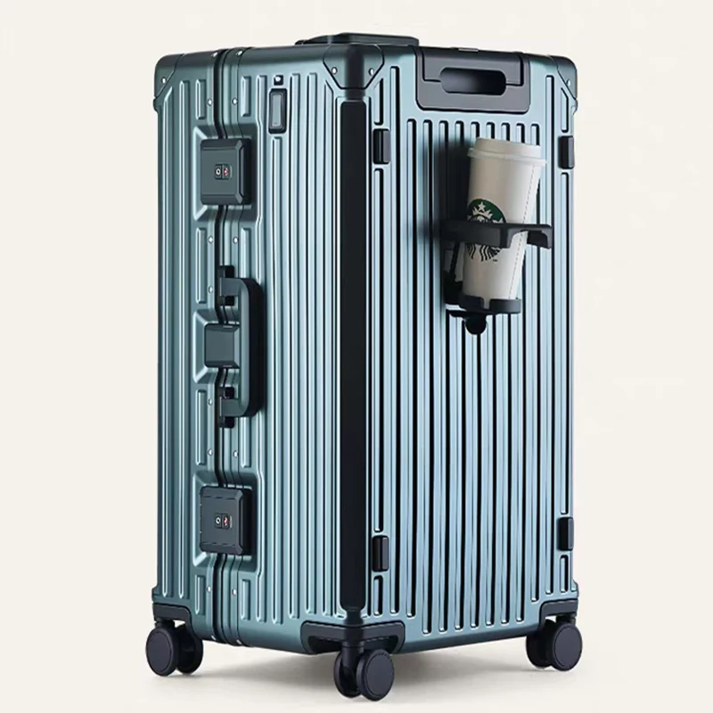 Valise surdimensionnée 32/30 pouces, cadre multifonctionnel en aluminium, bagages avec porte-gobelet USB, valises de voyage de haute qualité 26 « 28 » Valise surdimensionnée 32/30 pouces, cadre multifonctionnel en aluminium, bagages avec porte-gobelet USB, valises de voyage de haute qualité 26 « 28 »
