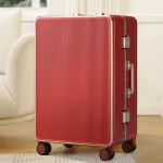 Nouveau Bagage hommes et femmes 20-28 pouces grande capacité cadre en aluminium valise de voyage avec poignée rétractable mot de passe valise