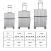 bagage grande capacité 2025 nouvelle valise multifonction cadre en aluminium boîtier de chariot 20/24/27 pouces boîte de cabine d'embarquement