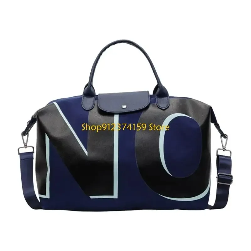 sac à main en toile pour femmes, large bandoulière, sens haut de gamme, niche double face lettre simple épaule aisselle fourre tout