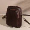 sac à main en cuir véritable pour femme, petit sac tendance, cuir de vachette tanné végétal simple, sac pour téléphone portable, sac à bandoulière initié, 2024