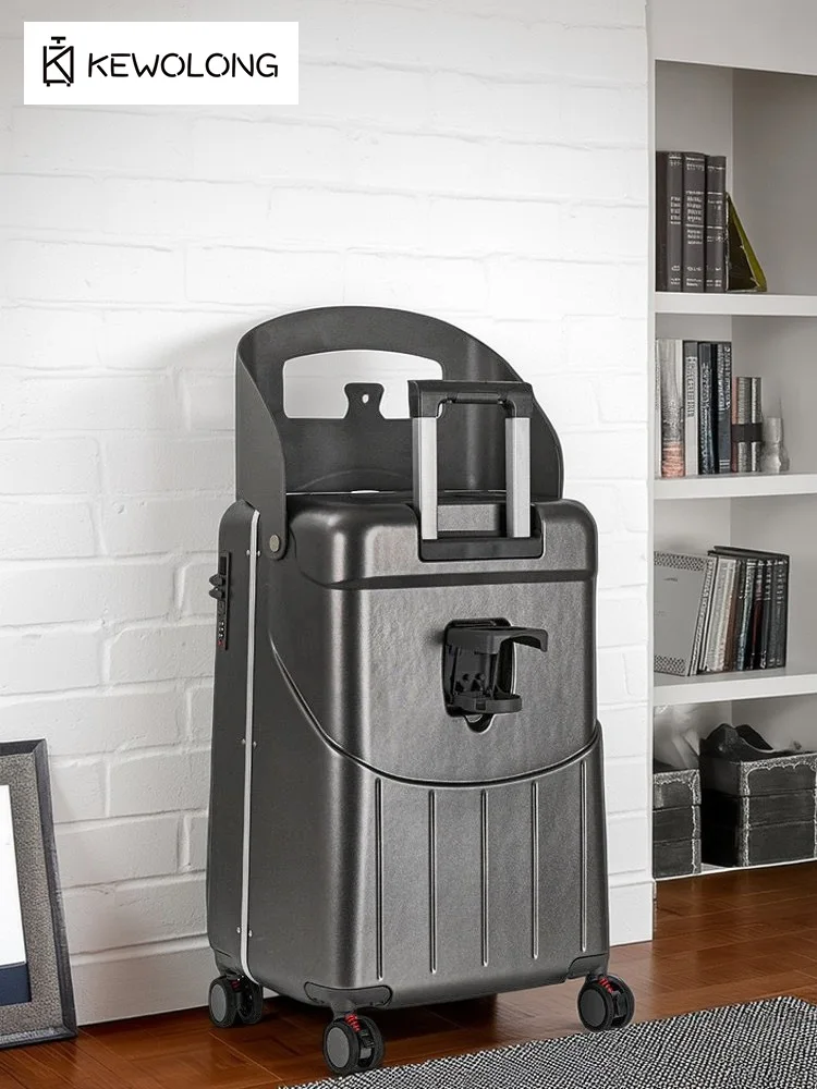 valise ride on pour enfants, bagage pour enfants de 20/24 pouces avec roulettes, fonction poussette, laisse mains libres, aide de voyage pour maman