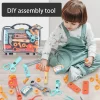 valise à outils pour enfants, bricolage, maison d'assemblage, boîte de rangement d'outils de réparation de jouets