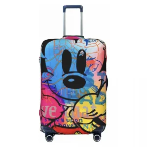 Housse de protection personnalisée pour bagages, dessin animé Mickey Mouse, housse de protection pour valise amusante, costume pour 18-32 pouces