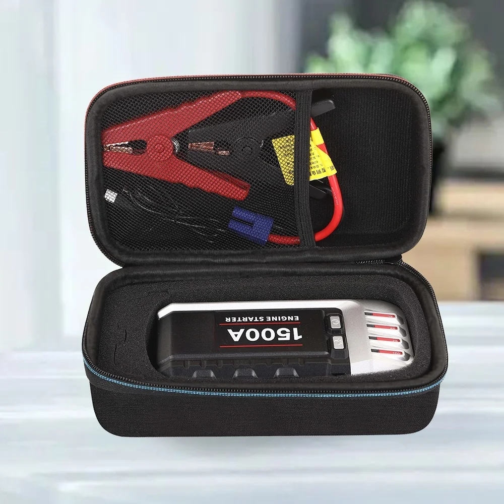 valise eva portable, étui de voyage, alimentation de démarrage de saut de voiture, chargeur de batterie de voiture, sac de rangement
