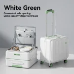 Une petite valise multifonctionnelle à ouverture frontale à compartiment profond pour hommes et femmes, un sac de voyage de 18 pouces pour l’embarquement