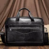 véritable cuir hommes porte documents portable bureau sac à main pour pochette d'ordinateur de haute qualité affaires messager sacs à bandoulière voyage