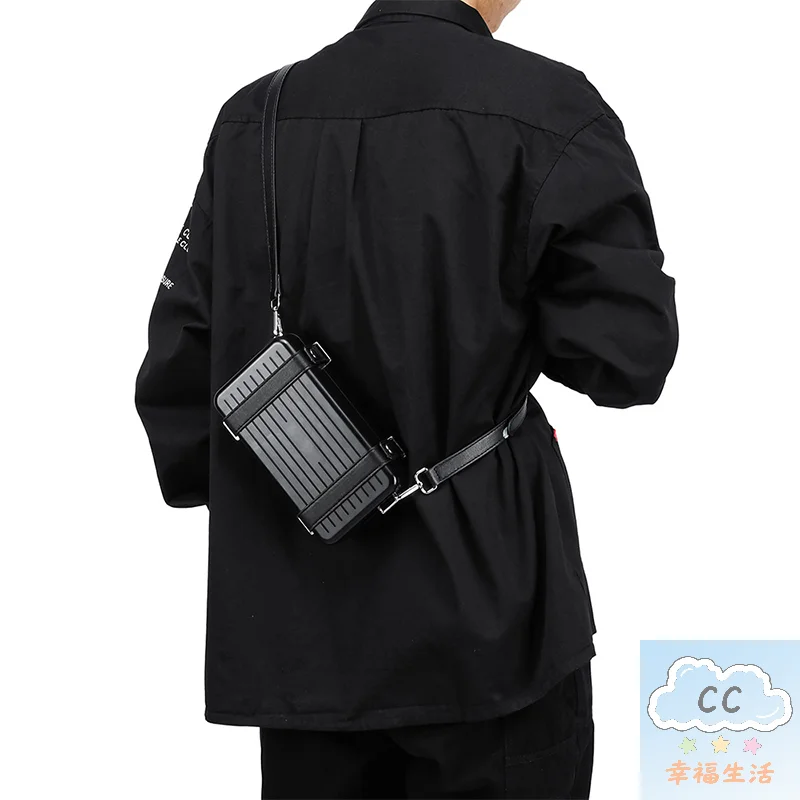 sac à main classique et élégant en forme de bagage rigide : cadeau de sac à bandoulière au design créatif