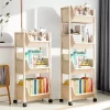 bibliothèques pour enfants, meubles à roulettes, petites étagères amovibles avec chariot à roulettes, rangement de jouets à domicile, étagères de lecture