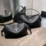 2025 nouveau sac à main en cuir sac de travail à bandoulière à la mode polyvalent élégant Design suédois peau de vache souple taille moyenne usage quotidien