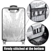 housse de protection pour bagages entièrement transparente, valise étanche en pvc, combinaison pour valise à roulettes de 18 à 30 pouces, housse anti poussière