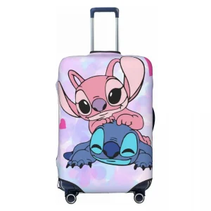 Housse de valise de dessin animé à points personnalisés, housses de bagages de voyage lavables pour 18 à 32 pouces