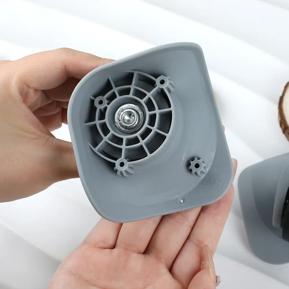 1 paire de roues de valise roulettes pivotantes roue de bagages silencieuse remplacement de roue de bagages de haute qualité pour accessoire de chariot de valise