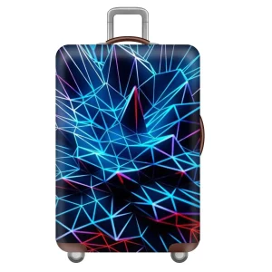 Housse de valise Cyber Style, housse de protection extensible pour bagages, housse anti-poussière adaptée à une valise de 18 à 32 pouces Housse de valise Cyber Style, housse de protection extensible pour bagages, housse anti-poussière adaptée à une valise de 18 à 32 pouces