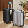 valise à bagages de 20 à 28 pouces avec porte gobelet et support pour téléphone, sac de voyage, roues essentielles pour voyage, valise