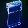 Étui à lumière laguna coloré transparent, briquet usb, mince, scellé et étanche à l'humidité, paquet de 20