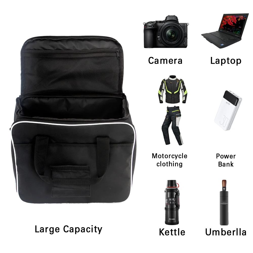 sacoche intérieure extensible pour r1200gs/adv r1250gs adventure lc f850 750 gs, boîte latérale pour bagages, sacs de selle, sacoches intérieures