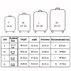 housse de protection pour bagages en tissu extensible, étui anti poussière pour bagages, adapté à la valise de 18 à 32 pouces, organisateur de voyage