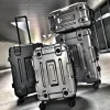 valise à roulettes grande capacité pour garçons, solide, épaisse, durable, bagage de voyage, silencieux, antichoc, étui d'embarquement, 20 po, 24/28 po