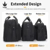 porte documents de grande capacité pour hommes, sac d'affaires 15.6 pouces 17 pouces 19 pouces, sac pour ordinateur portable, sacs à bandoulière, sacs à main en toile, sacoche