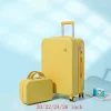 valise de voyage à roulettes pour femme, ensemble de bagages à roulettes, sac de cabine à main pour fille et étudiant, mode, 20 po, 22 po, 24/26 po