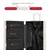 valise à cadre en aluminium de grande capacité de 28 pouces, boîtier de chariot durable avec roues universelles, valise de voyage d'affaires 24