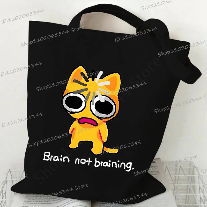 sacs à main pour femmes meme chat drôle toile sacs à provisions dessin animé animal sac à bandoulière pliant réutilisable fourre tout sacs pour femmes hommes