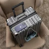 Valise à roulettes de grande valeur pour hommes et femmes, valise rigide à roulettes, grande capacité, étui d’embarquement de voyage silencieux, nouvelle mode