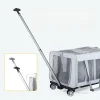 valise à roulettes multifonctionnelle pour animaux de compagnie, sac à main pour animaux de compagnie, multi animal de compagnie, voyage en plein air, extensible, pliable, chien