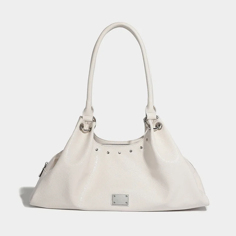 sac à bandoulière vintage élégant avec sous les bras, fourre tout spacieux de style décontracté, sac à main doux pour femmes