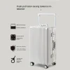 valise de voyage 20 "22" 24 "26 pouces, cadre en aluminium, boîtier de chariot, bagage à main avec porte gobelet, boîte d'embarquement, bagages roulants