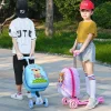 Nouveau mignon skateboard valise scooter enfants chariot boîte à bagages 16 « garçons et filles joli sac à main étudiant étui de voyage