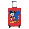 housse de valise rouge mickey mouse, imprimé animal, protection de voyage utile, accessoires de bagages, vacances